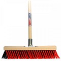 X-bezem - Buitenbezem - Nylon - Met dul - 40 cm - Houten steel - 160 cm