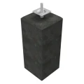 Betonpoer XL 22x22x40 cm, antraciet, schroefdraad M20