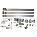 Beslagset "Design" (tbv WPC tuindeur) [aluminium] bc