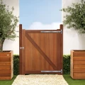 Bangkirai tuindeur "Belmonte" (enkel) 35x1500x1800mm bc INCL. BESLAGSET 012073