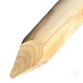 Grenen FSC paal rond geschaafd gepunt Ø 60mm glad [geimpregneerd] bc - lengte: 150 cm