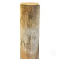 Grenen FSC paal rond geschaafd gepunt Ø 60mm glad [geimpregneerd] bc - lengte: 150 cm