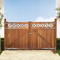 Beslagset "Belmonte" (tbv tuinpoort dubbel) [verzinkt] bc