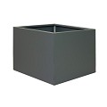Bloembak vlak antraciet 90x90x60 cm