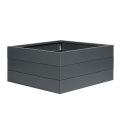 Bloembak antraciet 150x90x56 cm