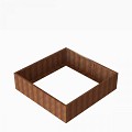 Bloembak Module+ 210x210x56 cm Corten
