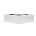 Bloembak vlak wit 120x120x40 cm