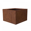 Bloembak vlak corten 90x90x60 cm