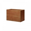 Bloembak vlak corten 30x60x40 cm