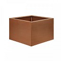 Bloembak vlak corten 60x60x40 cm