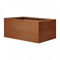 Bloembak vlak corten 60x90x40 cm