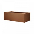 Bloembak vlak corten 60x120x40 cm