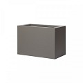 Bloembak vlak taupe 30x60x40 cm