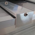Pext Polycarbonaat Dakpakket - 5060x2500 muuraanbouw - blank aluminium - polycarbonaat helder