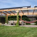 Pext Veranda Douglas - 5060x2500 vrijstaand - staanders 14x14 cm - blank aluminium - polycarbonaat opaal