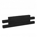 Garden Wall Black 12x12x60 cm