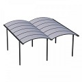 Pext Carport CP20 - 3060x5000 - vrijstaand-zijaanbouw-kopaanbouw - RAL - polycarbonaat helder