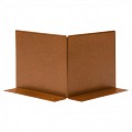 Uitwendige hoek Double (flg) 16.5 cm corten