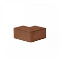 Hoekstuk voor U-profiel gelijkzijdig 5 cm 10x10 cm corten