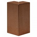 Hoekstuk voor U-profiel ongelijkzijdig 6cm 10x10 cm corten