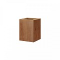 Bloembak vlak corten 30x30x40 cm
