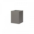Bloembak vlak taupe 30x30x40 cm