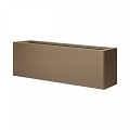 Bloembak vlak supra bruin 30x120x40 cm