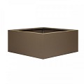 Bloembak vlaksupra bruin 90x90x40 cm