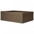 Bloembak vlak supra bruin 90x120x40 cm
