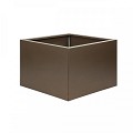 Bloembak vlaksupra bruin 90x90x60 cm