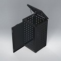 Kliko ombouw 120 Liter grafiet zwart met klep