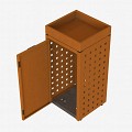Kliko ombouw 240 Liter corten met tuinbak