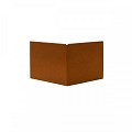 Uitwendige hoek Kantopsluiting Double 16,5 cm Corten