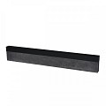 Uprofiel gelijkzijdig opsluitband 6cm 220x4,6x4,6x6,4 cm Grafietzwart