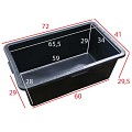 Rechthoek kuip 65 liter l.72 x b.51 x h.27 cm