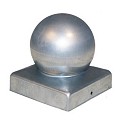 Afdekknop gegalvaniseerd 9 x 9 cm