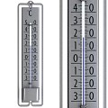 Thermometer buiten metaal/zilver