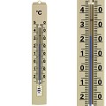 Thermometer kunststof bruin 17,5 cm