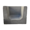 U-element hoekstuk grijs