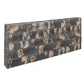 Splitted Rock Grey Caramel Recht 32x13x11 cm