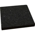 Rubber tegel 10x10x1 cm t.b.v. terrasmontagesysteem, 10 stuks
