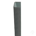 Staal Paalstabilisator "Modular" 22x22x2600mm (tbv tuindeur) [gegalvaniseerd] bc