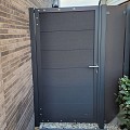 Composiet tuindeur Forte Antraciet 90x180 cm