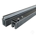 Aluminium regel "Mix&Match" 20x25x1800mm [antraciet gepoedercoat] 2 stuks in krimpfolie bc