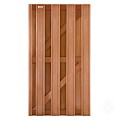 Kempas FSC tuindeur recht 41x900x1800mm V-groef / RVS bc