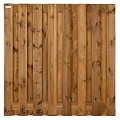Grenen FSC tuinscherm recht 15L 15mm 47x2000x2000mm [bruin geimpregneerd] bc