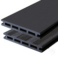 WPC-antraciet FSC decking clip 21x145x3600mm semi-ribbel/glad 2st/set bc