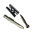 RVS clip Hulk 125 stuks incl. schroeven+bitje zwart