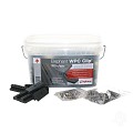Polymer-antraciet clips (tbv WPC) 100 stuks in emmer bc