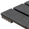 WPC-antraciet FSC tuintegel 7/3L 12mm 24x500x500mm massief glad bc